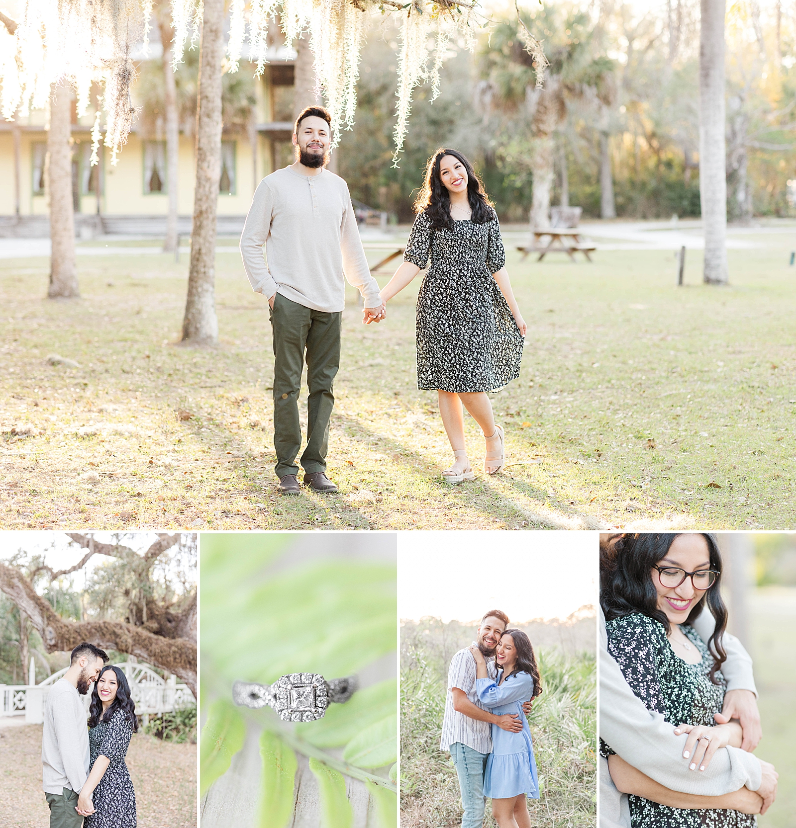 Engagement Pictures at Koreshan State Park in Estero, Florida