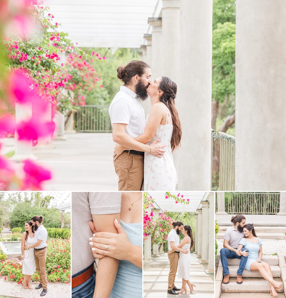 A summertime engagement session at Historic Spanish Point in Sarasota, Florida. 