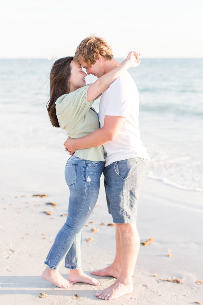 Beach engagement session in St. Pete. 