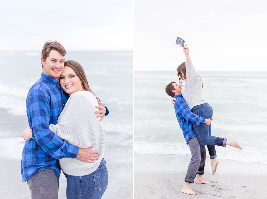 Professional maternity pictures on the beach in Venice, Florida. 