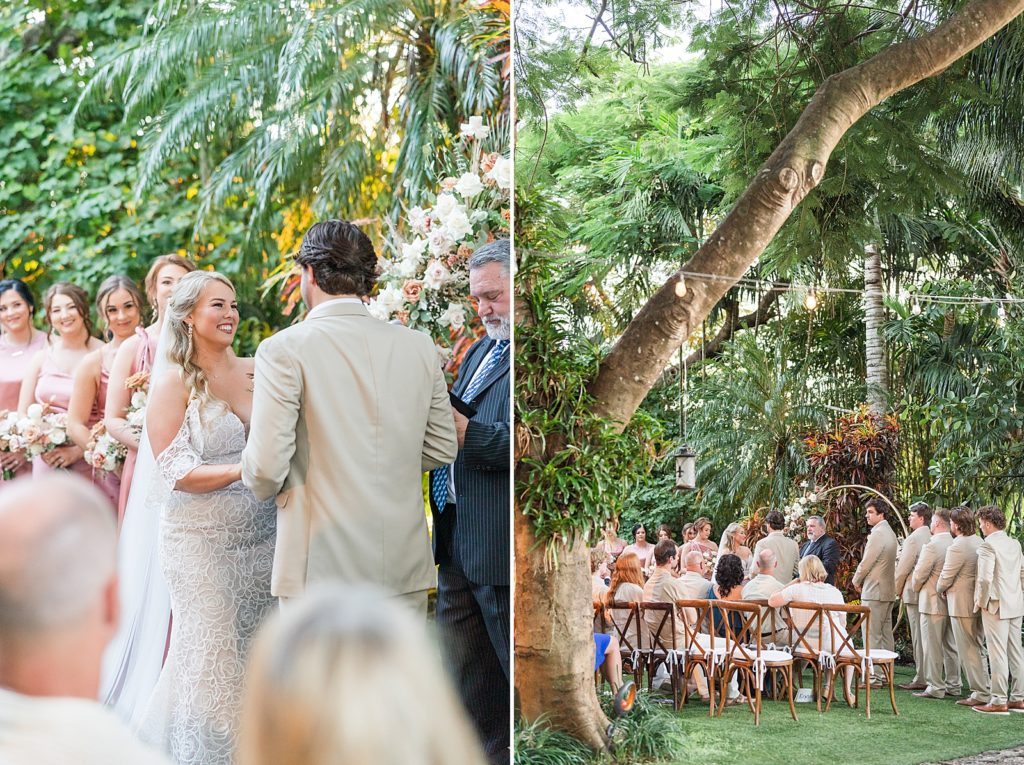 A destination wedding at The Bamboo Gallery.