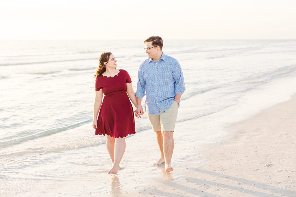 Sarasota engagement pictures at the beach. 