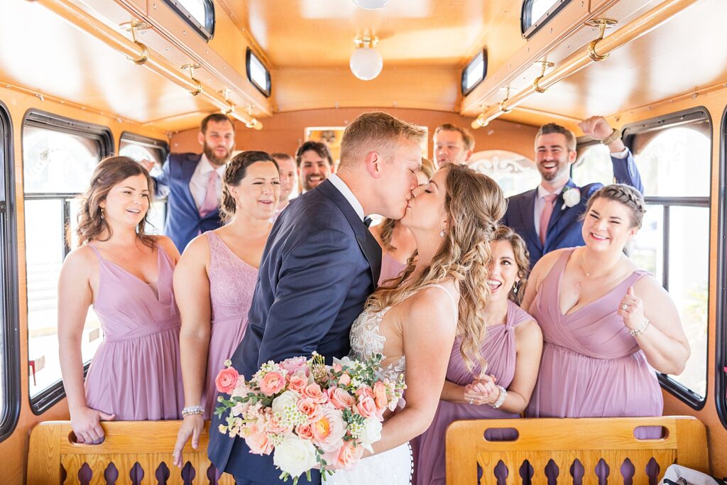 Star Trolley wedding pictures