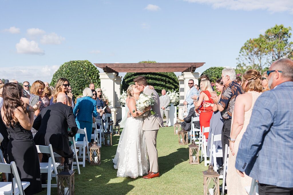 wedding ceremony at the concession golf club
