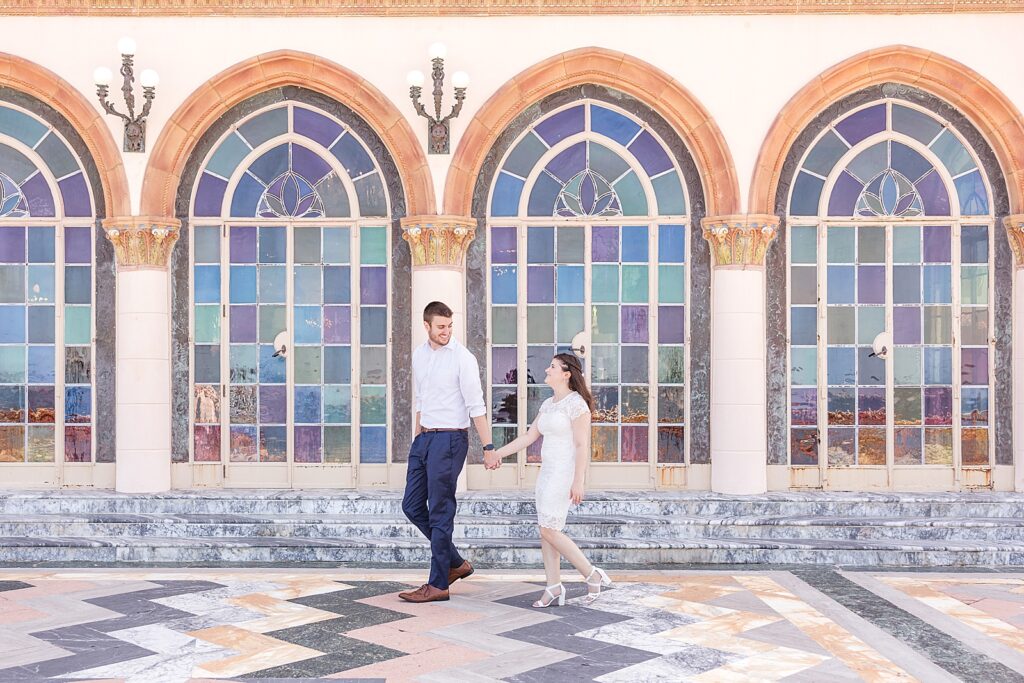 Engagement Pictures at The Ringling Museum 