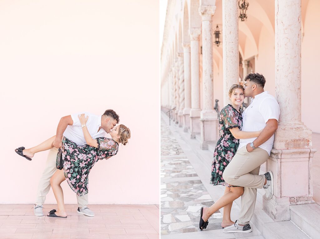 Engagement Pictures at The Ringling Museum in Sarasota, Florida. 