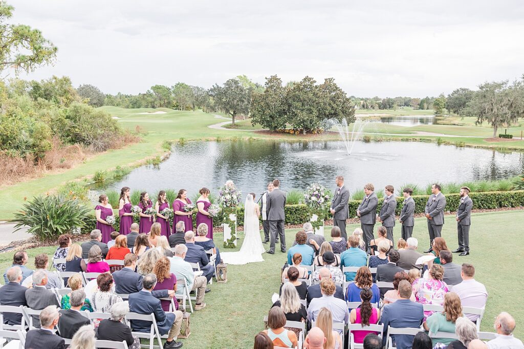 wedding ceremony at Lakewood Ranch Golf and Country Club. 