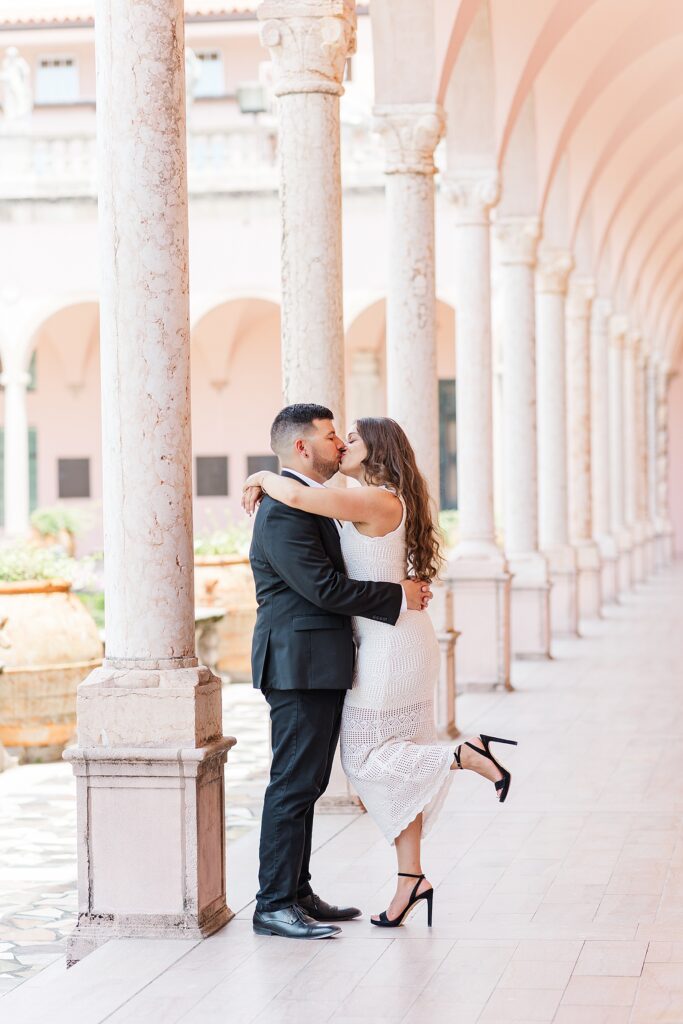 Engagement Pictures at The Ringling Museum in Sarasota Florida.