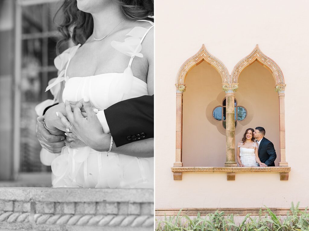 Engagement Pictures at The Ringling Museum in Sarasota Florida.