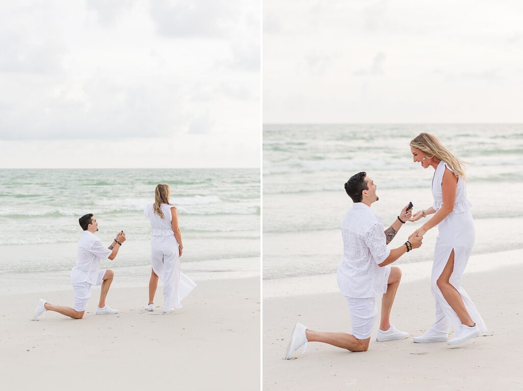 Surprise Proposal on Siesta Key Beach