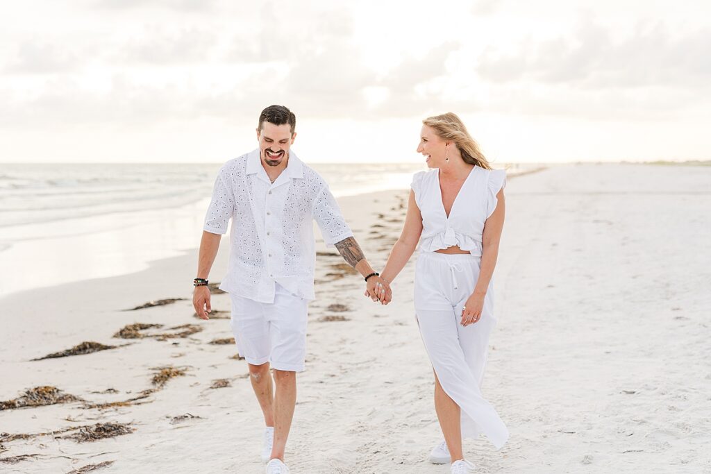 Engagement pictures on Siesta Key Beach