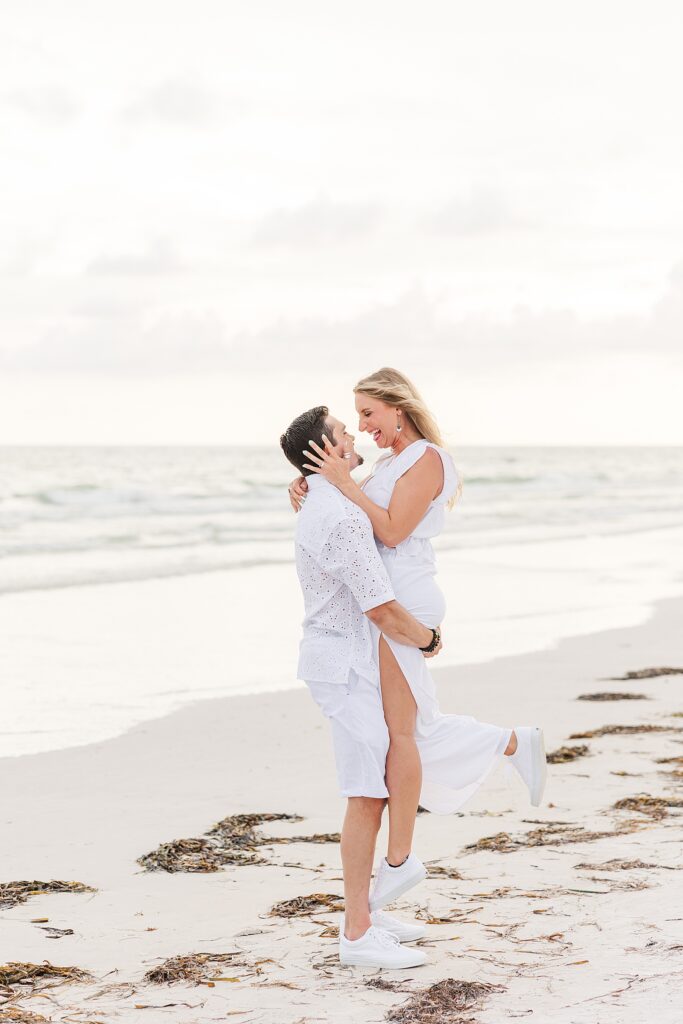 Surprise proposal pictures on Siesta Key Beach