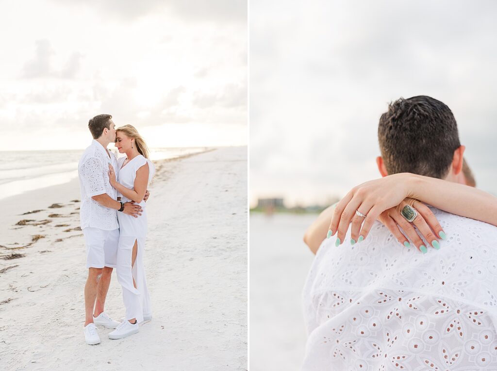 Engagement pictures on Siesta Key Beach