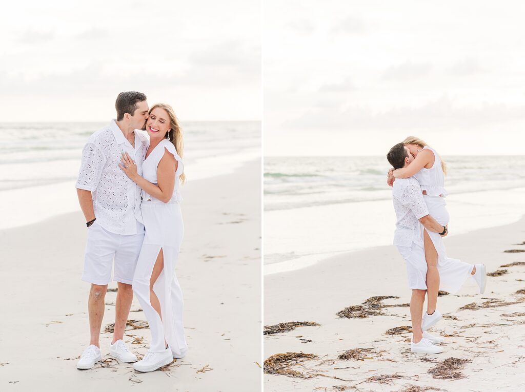Engagement pictures on Siesta Key Beach