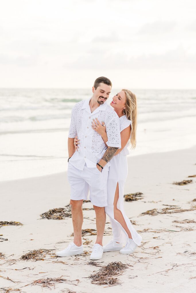 Engagement pictures on Siesta Key Beach