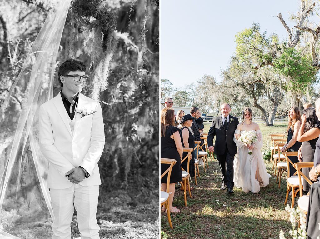 Florida outdoor wedding. 