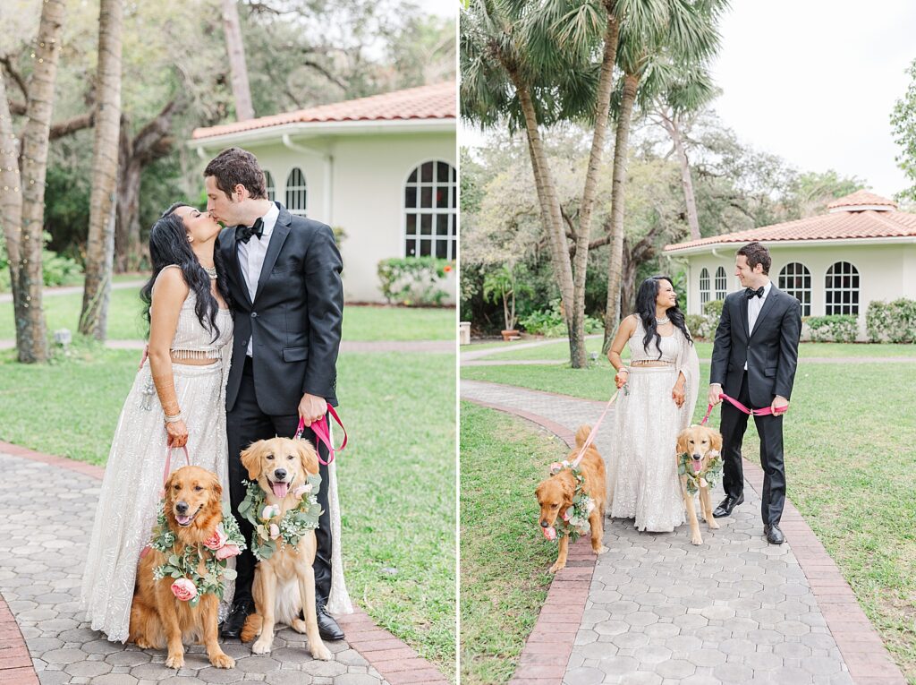 Shangri-La Springs portraits with dogs.