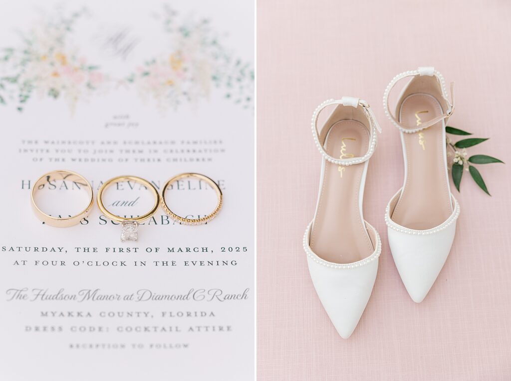 Wedding at The Hudson Manor at Diamond C Ranch in Myakka, Florida.