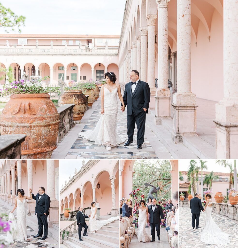 Wedding at The Ringling Museum in Sarasota, Florida.