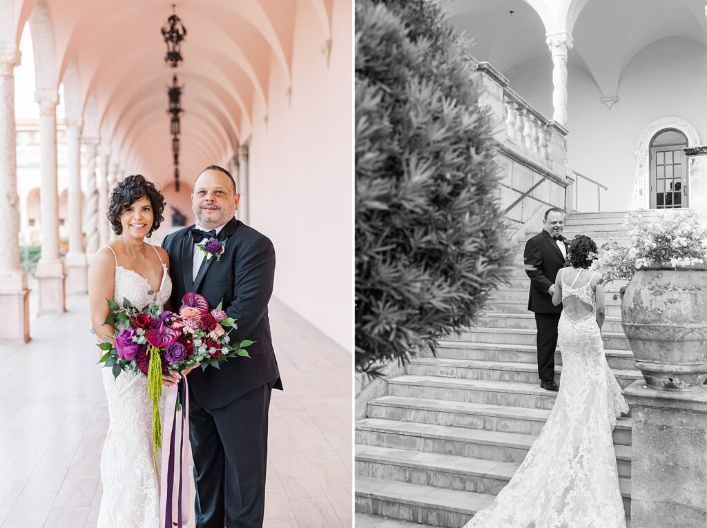 Wedding at The Ringling Museum in Sarasota, Florida.