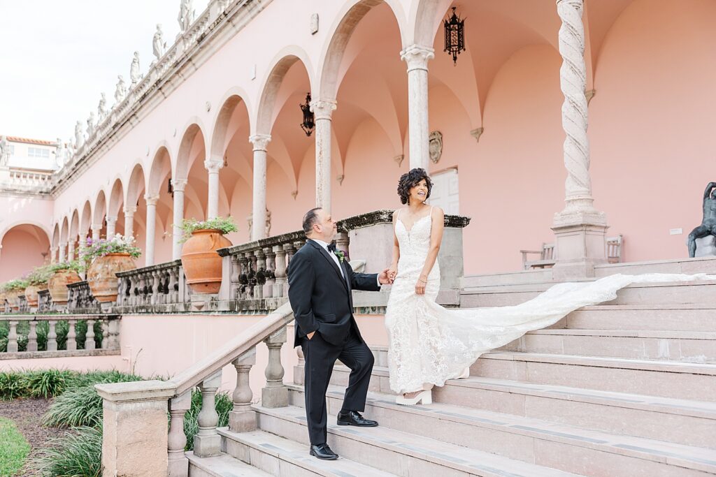 Wedding at The Ringling Museum in Sarasota, Florida.