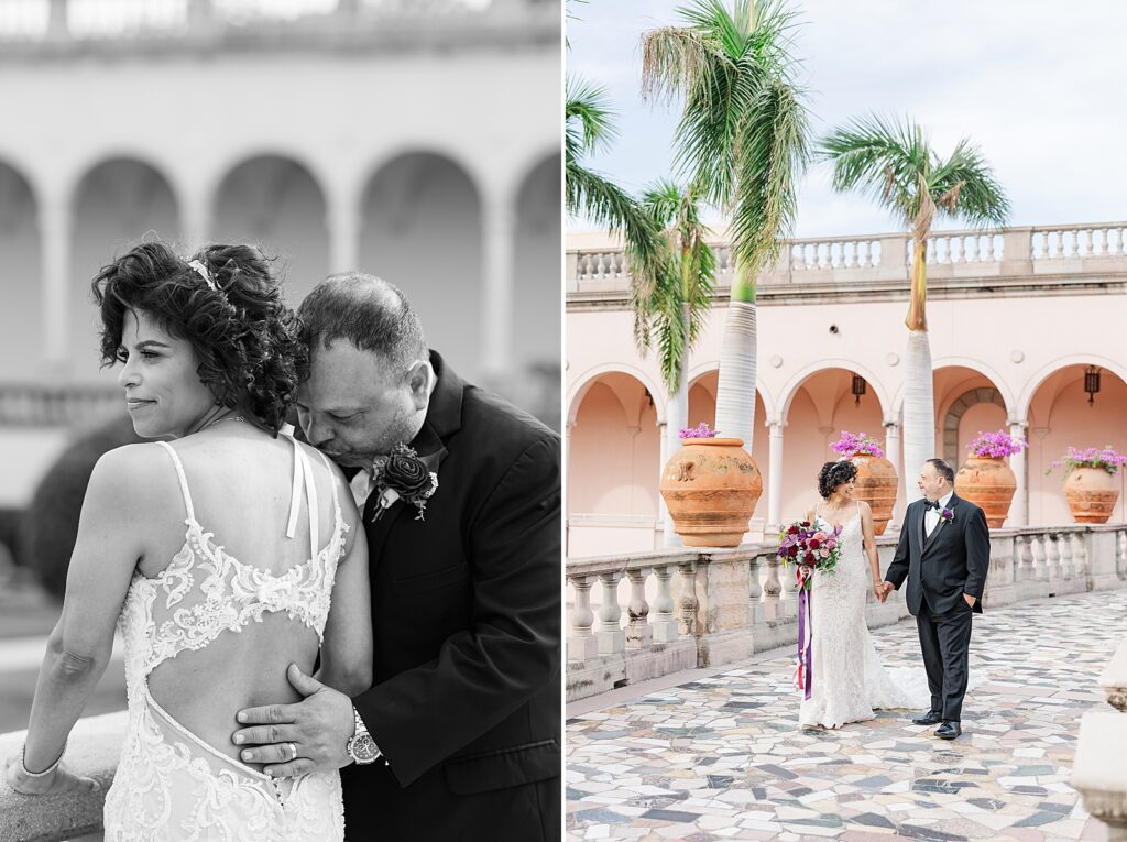 Wedding at The Ringling Museum in Sarasota, Florida.