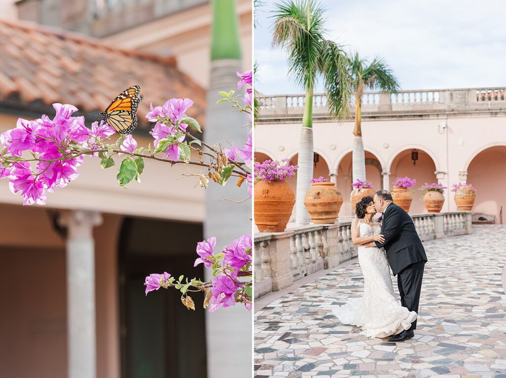 Wedding at The Ringling Museum in Sarasota, Florida.