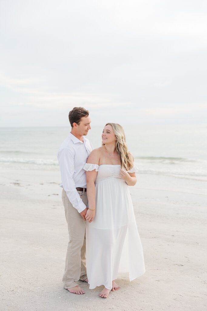 Couple holding hands